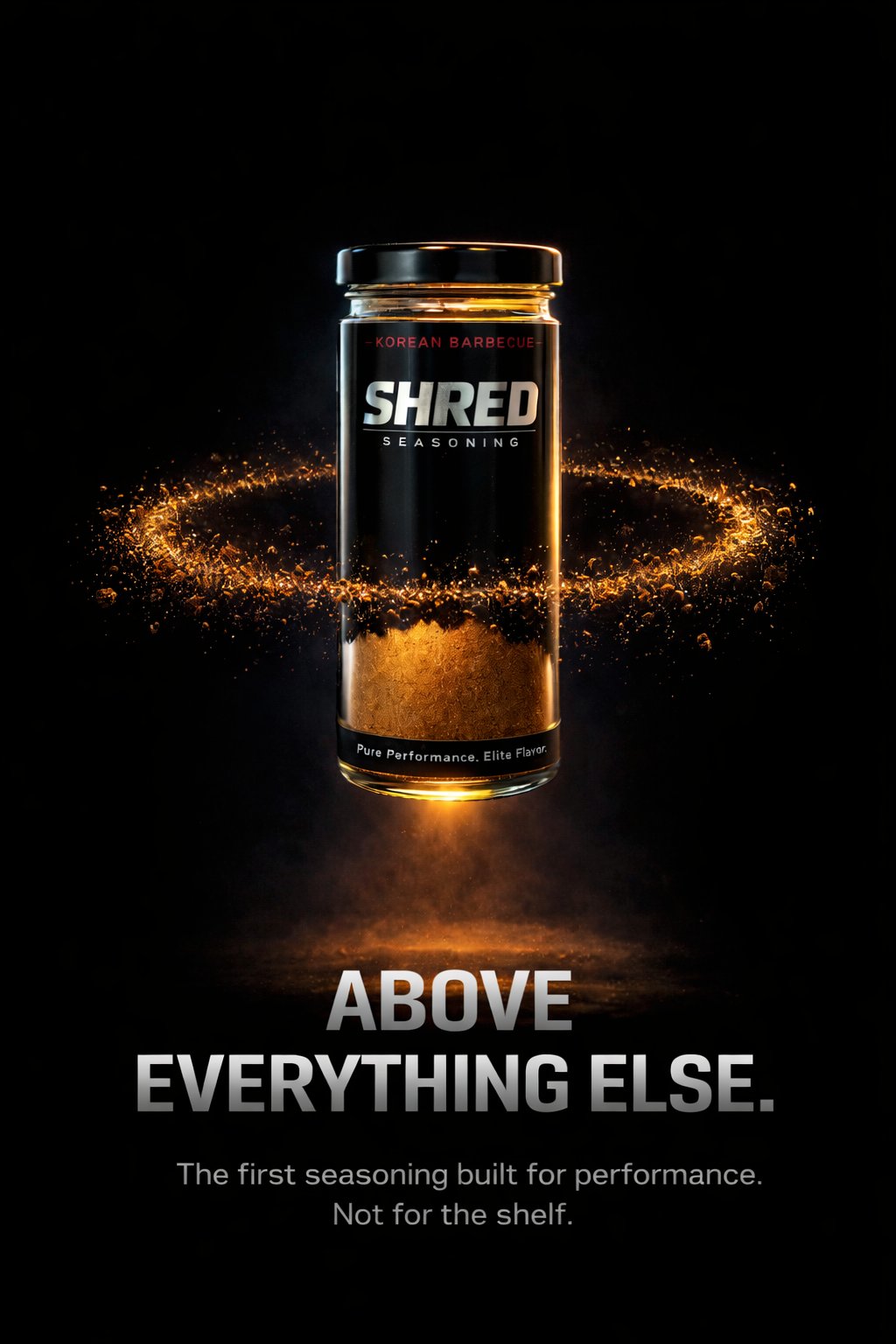 SHRED Korean Barbecue Seasoning on muscle car